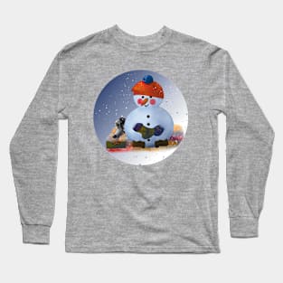 Snowman's best friend Long Sleeve T-Shirt